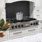 Autograph Edition 48 In. Classic Gas Rangetop With 8 Burners And Porcelain Cooktop In Stainless Steel With Matte Black Accents
