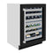 24 In. Touchstone Dual Zone 44 Bottle Wine Cooler With Black Matte Glass Door