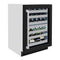 24 In. Touchstone Dual Zone 44 Bottle Wine Cooler With Black Matte Glass Door