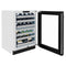 24 In. Touchstone Dual Zone 44 Bottle Wine Cooler With Black Matte Glass Door