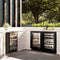 24 In. Touchstone Dual Zone 44 Bottle Wine Cooler With Black Stainless Steel Glass Door