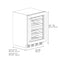 24 In. Touchstone Dual Zone 44 Bottle Wine Cooler With Black Stainless Steel Glass Door