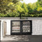 24 In. Touchstone Dual Zone 44 Bottle Wine Cooler With Black Stainless Steel Glass Door