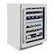 24 In. Touchstone Dual Zone 44 Bottle Wine Cooler With Stainless Steel Glass Door