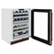 24 In. Touchstone Dual Zone 44 Bottle Wine Cooler With Hand Hammered Copper Glass Door