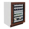 24 In. Touchstone Dual Zone 44 Bottle Wine Cooler With Hand Hammered Copper Glass Door