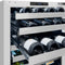 24 In. Touchstone Dual Zone 44 Bottle Wine Cooler With Satin Stainless Steel Glass Door