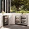 24 In. Touchstone Dual Zone 44 Bottle Wine Cooler With Satin Stainless Steel Glass Door