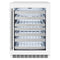 24 In. Touchstone Dual Zone 44 Bottle Wine Cooler With White Matte Glass Door