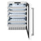 24 In. Touchstone Dual Zone 44 Bottle Wine Cooler With White Matte Glass Door