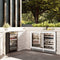 24 In. Touchstone Dual Zone 44 Bottle Wine Cooler With White Matte Glass Door