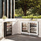 24 In. Touchstone Dual Zone 44 Bottle Wine Cooler With White Matte Glass Door