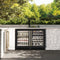 Autograph Edition 24 In. Touchstone Dual Zone 44 Bottle Wine Cooler With Black Matte Glass Door And Champagne Bronze Handle