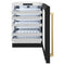 Autograph Edition 24 In. Touchstone Dual Zone 44 Bottle Wine Cooler With Black Matte Glass Door And Champagne Bronze Handle