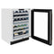 Autograph Edition 24 In. Touchstone Dual Zone 44 Bottle Wine Cooler With Black Matte Glass Door And Champagne Bronze Handle