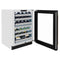 Autograph Edition 24 In. Touchstone Dual Zone 44 Bottle Wine Cooler With Black Matte Glass Door And Champagne Bronze Handle