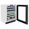 Autograph Edition 24 In. Touchstone Dual Zone 44 Bottle Wine Cooler With Black Matte Glass Door And Polished Gold Handle