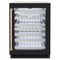 Autograph Edition 24 In. Touchstone Dual Zone 44 Bottle Wine Cooler With Black Matte Glass Door And Polished Gold Handle