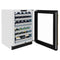 Autograph Edition 24 In. Touchstone Dual Zone 44 Bottle Wine Cooler With Black Matte Glass Door And Polished Gold Handle