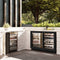 Autograph Edition 24 In. Touchstone Dual Zone 44 Bottle Wine Cooler With Black Matte Glass Door And Polished Gold Handle