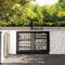 Autograph Edition 24 In. Touchstone Dual Zone 44 Bottle Wine Cooler With Black Stainless Steel Glass Door And Champagne Bronze Handle