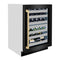Autograph Edition 24 In. Touchstone Dual Zone 44 Bottle Wine Cooler With Black Stainless Steel Glass Door And Champagne Bronze Handle