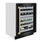 Autograph Edition 24 In. Touchstone Dual Zone 44 Bottle Wine Cooler With Black Stainless Steel Glass Door And Champagne Bronze Handle