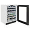 Autograph Edition 24 In. Touchstone Dual Zone 44 Bottle Wine Cooler With Black Stainless Steel Glass Door And Champagne Bronze Handle