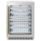 Autograph Edition 24 In. Touchstone Dual Zone 44 Bottle Wine Cooler With Stainless Steel Glass Door And Champagne Bronze Handle