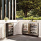 Autograph Edition 24 In. Touchstone Dual Zone 44 Bottle Wine Cooler With Stainless Steel Glass Door And Polished Gold Handle