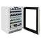 Autograph Edition 24 In. Touchstone Dual Zone 44 Bottle Wine Cooler With Stainless Steel Glass Door And Polished Gold Handle