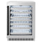 Autograph Edition 24 In. Touchstone Dual Zone 44 Bottle Wine Cooler With Stainless Steel Glass Door And Matte Black Handle