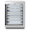 Autograph Edition 24 In. Touchstone Dual Zone 44 Bottle Wine Cooler With Stainless Steel Glass Door And Matte Black Handle