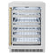 Autograph Edition 24 In. Touchstone Dual Zone 44 Bottle Wine Cooler With Satin Stainless Steel Glass Door And Champagne Bronze Handle