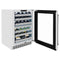Autograph Edition 24 In. Touchstone Dual Zone 44 Bottle Wine Cooler With Satin Stainless Steel Glass Door And Matte Black Handle