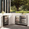 Autograph Edition 24 In. Touchstone Dual Zone 44 Bottle Wine Cooler With Satin Stainless Steel Glass Door And Matte Black Handle
