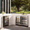 Autograph Edition 24 In. Touchstone Dual Zone 44 Bottle Wine Cooler With Satin Stainless Steel Glass Door And Matte Black Handle