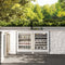 Autograph Edition 24 In. Touchstone Dual Zone 44 Bottle Wine Cooler With White Matte Glass Door And Champagne Bronze Handle