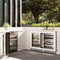 Autograph Edition 24 In. Touchstone Dual Zone 44 Bottle Wine Cooler With White Matte Glass Door And Matte Black Handle