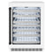 Autograph Edition 24 In. Touchstone Dual Zone 44 Bottle Wine Cooler With White Matte Glass Door And Matte Black Handle