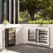 Autograph Edition 24 In. Touchstone Dual Zone 44 Bottle Wine Cooler With White Matte Glass Door And Matte Black Handle