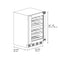 24 In. Touchstone Dual Zone 44 Bottle Wine Cooler With Panel Ready Glass Door