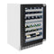 Autograph Edition 24 In. Touchstone Dual Zone 44 Bottle Wine Cooler With Panel Ready Glass Door And Polished Gold Handle