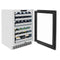 Autograph Edition 24 In. Touchstone Dual Zone 44 Bottle Wine Cooler With Panel Ready Glass Door And Polished Gold Handle