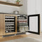 Autograph Edition 24 In. Touchstone Dual Zone 44 Bottle Wine Cooler With Panel Ready Glass Door And Polished Gold Handle