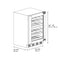 Autograph Edition 24 In. Touchstone Dual Zone 44 Bottle Wine Cooler With Panel Ready Glass Door And Polished Gold Handle
