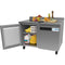 48 in. Two-Door Worktop Refrigerator With 3.5 in. Backsplash - 12 Cu Ft