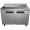 48 in. Two-Door Worktop Refrigerator With 3.5 in. Backsplash - 12 Cu Ft