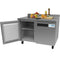 48 in. Two-Door Worktop Refrigerator With 3.5 in. Backsplash - 12 Cu Ft