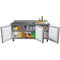 72 in. Three-Door Worktop Refrigerator With 3.5 in. Backsplash - 16.9 Cu Ft